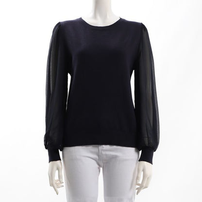 シアーお袖ニット