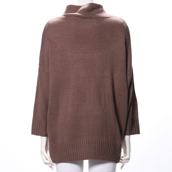 ドロップショルダーオフネックニット