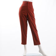 ストライプ柄テーパードパンツ