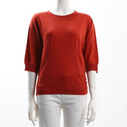 ボリュームスリーブクルーネックニット