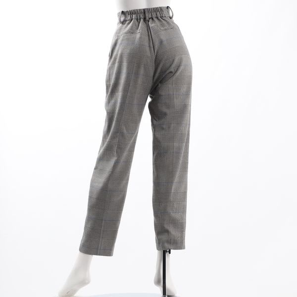 グレンチェックテーパードパンツ