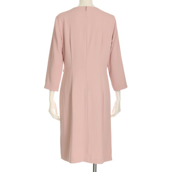 ウエストデザインラップ風ワンピース