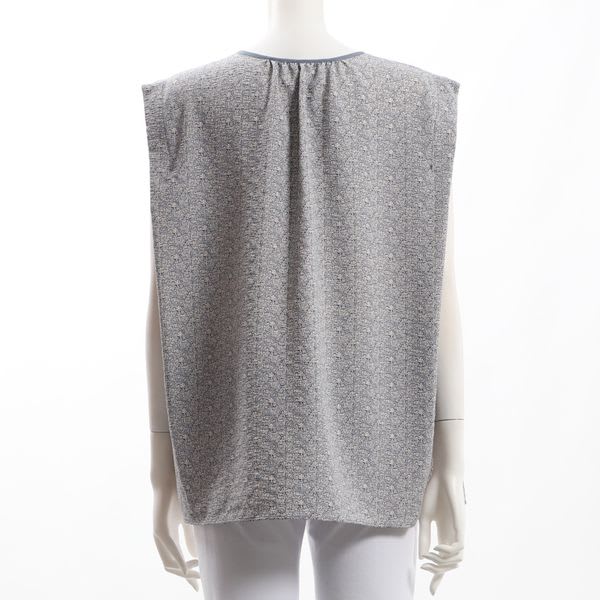 更紗フラワープリント総柄ブラウス