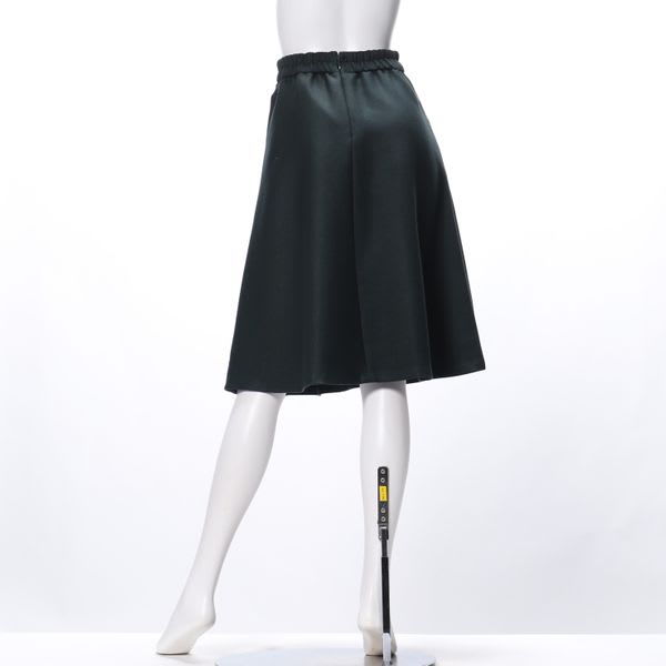 バックゴムポケット付きフレアスカート