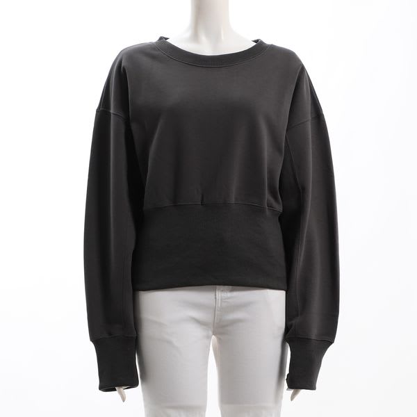 バックジップデザインウエストリブプルオーバー