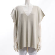 華奢Vネックニット