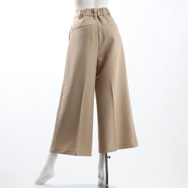 バックゴムタック入りワイドパンツ