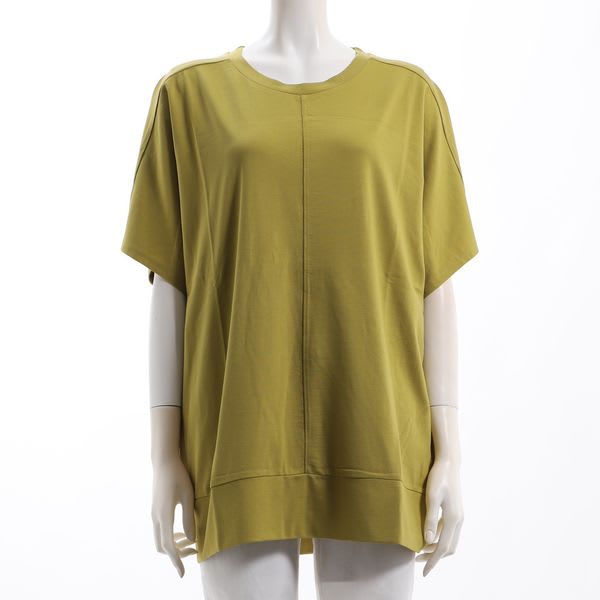 切り替えラインラウンドネックカットソー