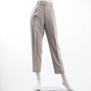 マイクロピケ生地テーパードパンツ