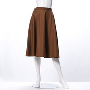 フロントリボンフレアスカート