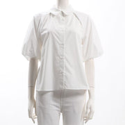 ボリューム袖ブラウス