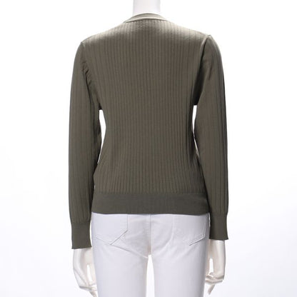 Vネックカーディガン