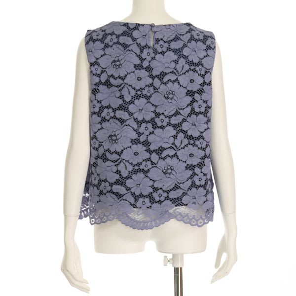 総レースノースリーブブラウス