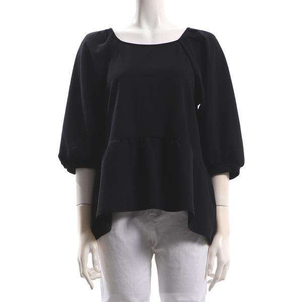 スクエアネックペプラムブラウス