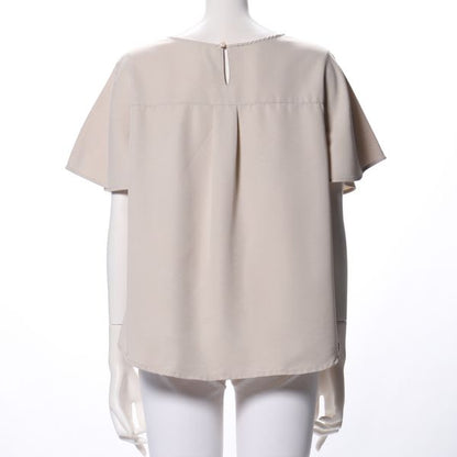 デザイン袖口ゆったりブラウス