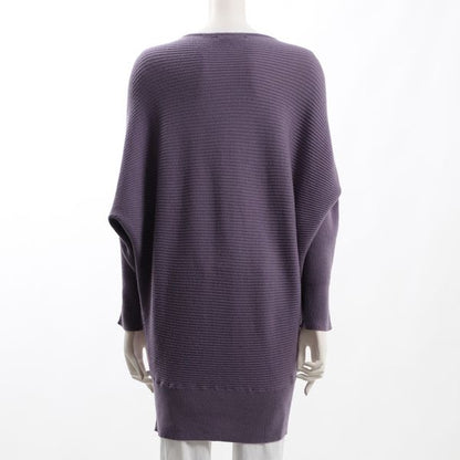 ドルマンスリーブリブニット