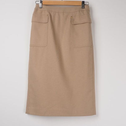 ウールフラノエレガントタイトスカート