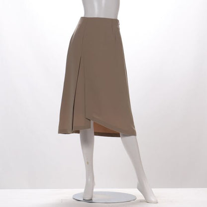 強撚ストレッチフロントデザインスカート