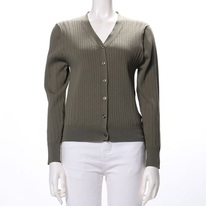 Vネックカーディガン