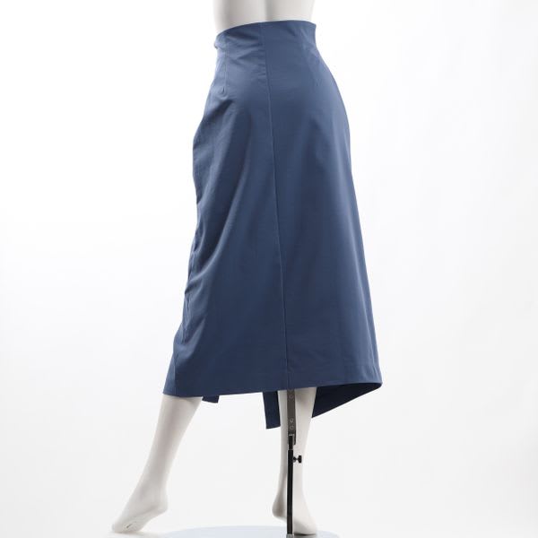 シャーリング風デザインアシンメトリータイトスカート