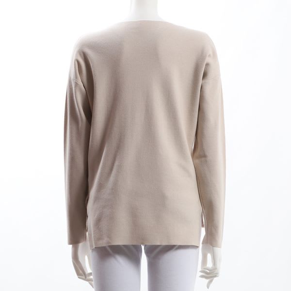 サイドスリットVネックニット