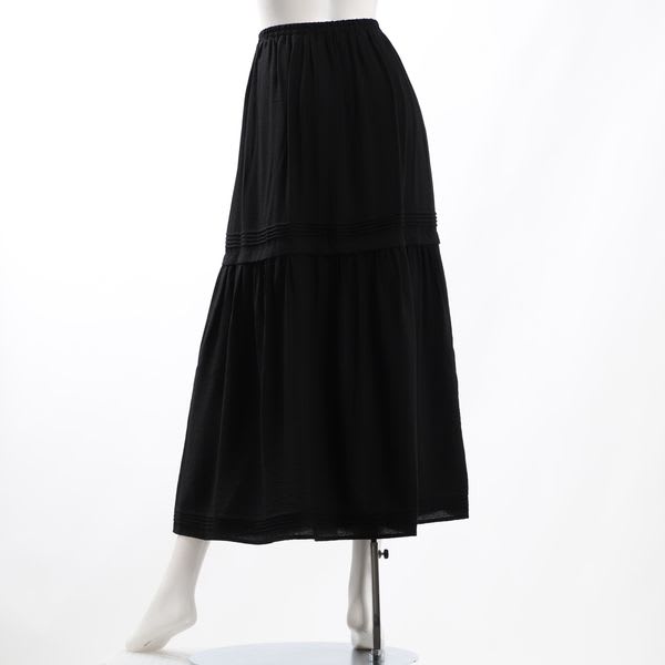切り替えデザインギャザースカート