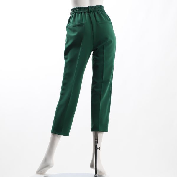 ポリギャバタックテーパードパンツ