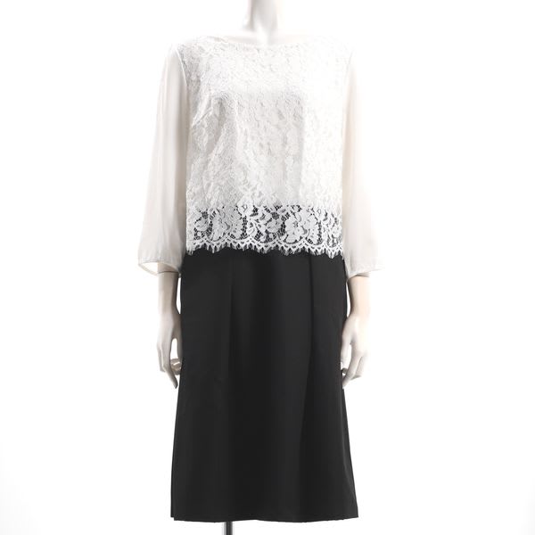 レースドッキングワンピース