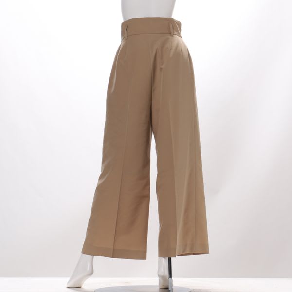 ウエストリボンハイウエストワイドパンツ
