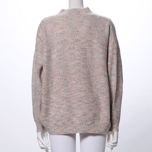 ドロップショルダーハイネックニット