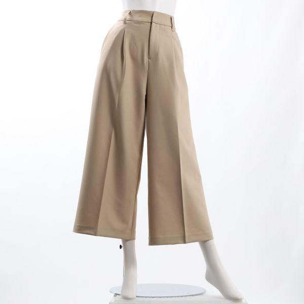 バックゴムタック入りワイドパンツ