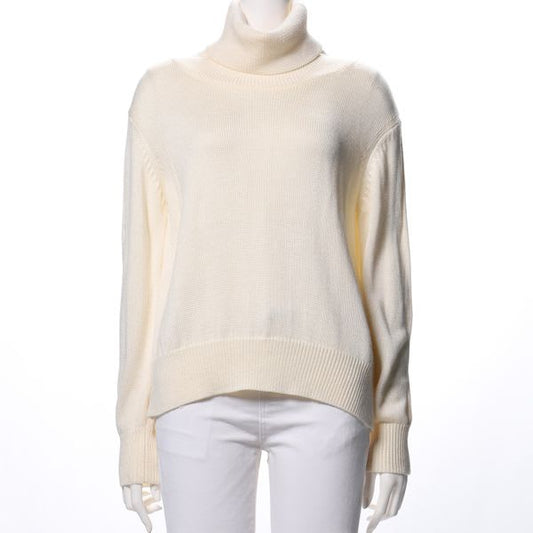 シンプルシルエットタートルネックニット