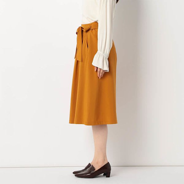 ウエストリボンフレアスカート