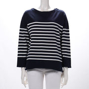 ドロップショルダー柄ニット