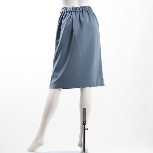 ウエストベルト付きセミタイトスカート