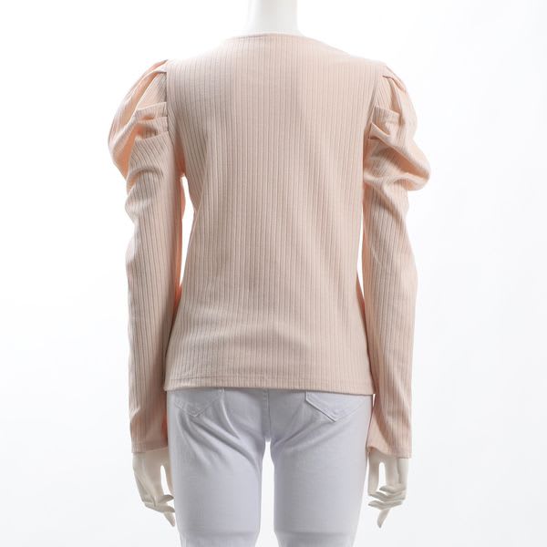 パワーショルダーリブカットソー