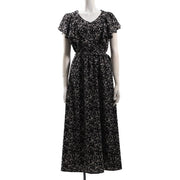 小花柄ラッフルスリーブワンピース