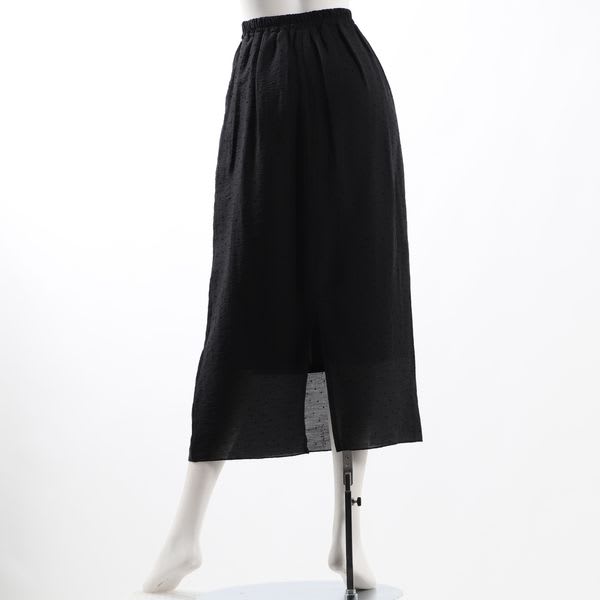 ドット柄スリットスカート