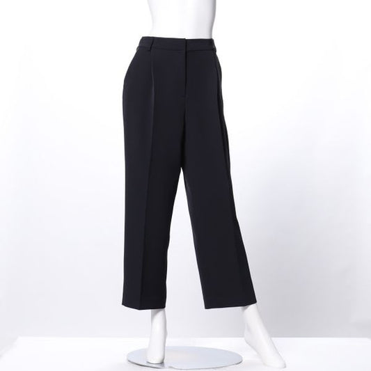 ふっくらダブルクロスストレートパンツ