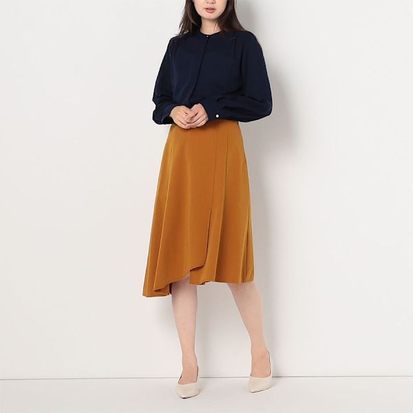 裾アシメアシンメトリーヘムスカート