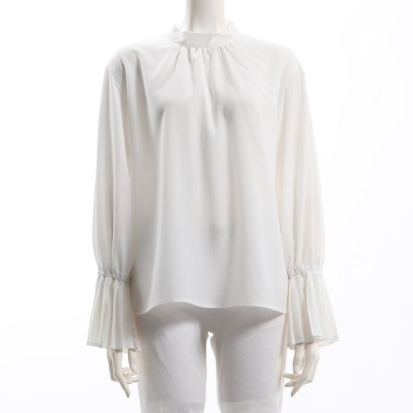 プリーツデザインブラウス