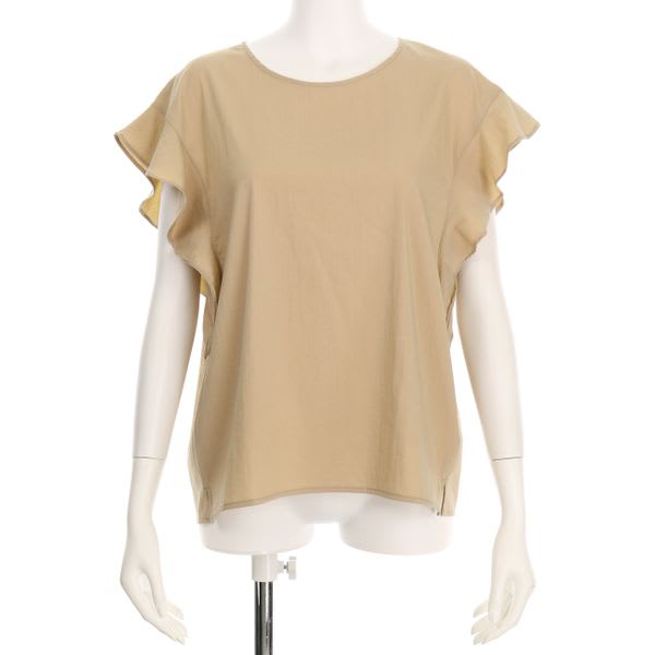 袖口フリルブラウス