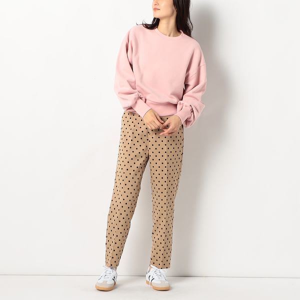 ボリュームスリーブクルーネックプルオーバー