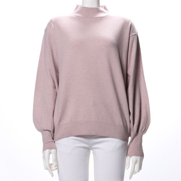 ボリュームスリーブハイネックニット