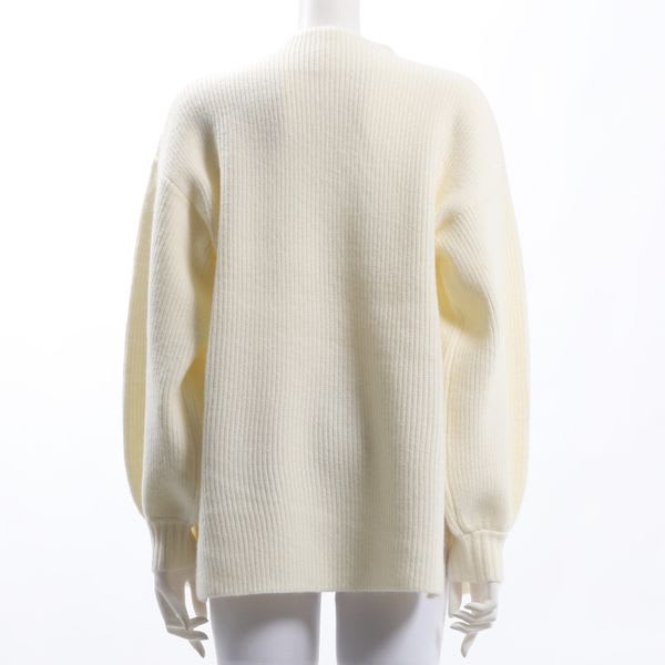 ドロップショルダーオフネックニット