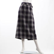 起毛感のあるチェック柄タイトスカート