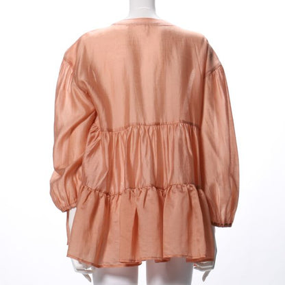 シアーティアードブラウス