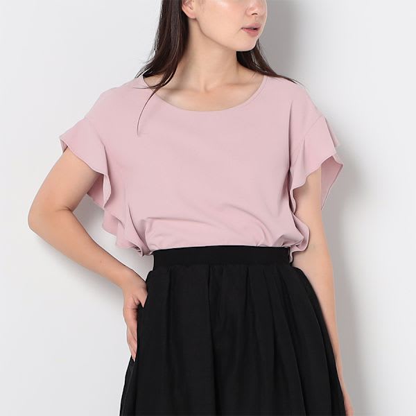 ラッフルスリーブブラウス