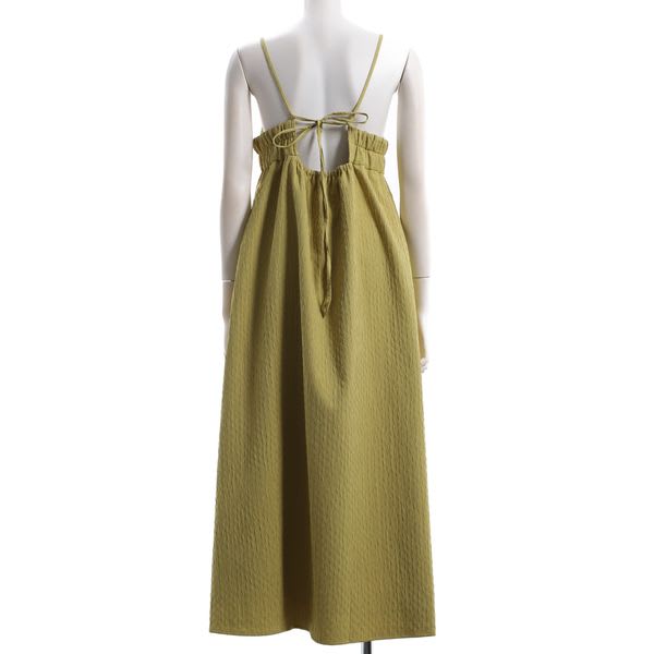 切り替えデザインキャミソールワンピース