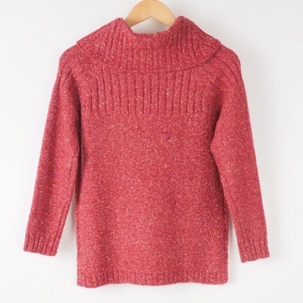 オフタートルネックニット